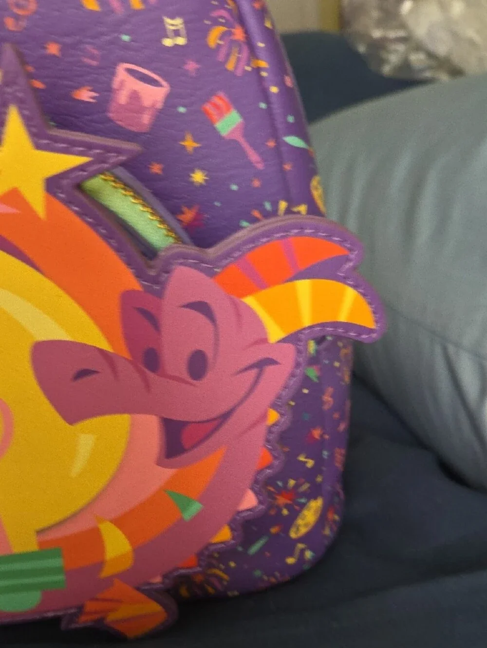 Loungefly Disney Parks Purple Figment  Mini Backpack
